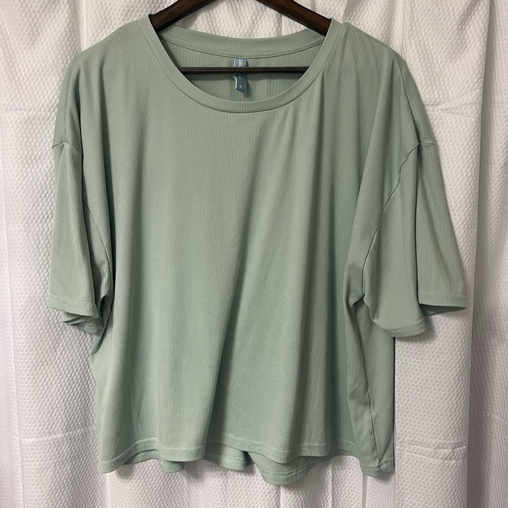 Southern Shirt Company Women's SS Tunic Shirt Bell Sleeve Boho Seafoam‎ XL EC